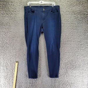 J. Jill Jeans Womens 12 Blue Stretch Denim Leggings Jeggings